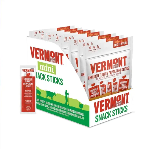 Miniatura 15 de Vermont Smoke & Cure - Palitos de carne originales de res y cerdo - Snacks de proteína - Snack más saludable para llevar para adultos y niños - 0.5