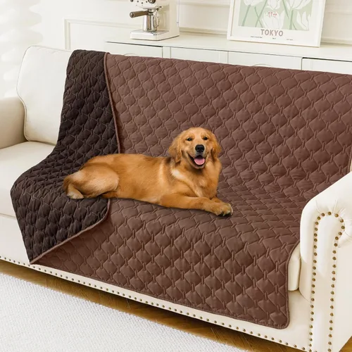 Miniatura 17 de Smiry Funda Impermeable para Cama de Perro, Manta Suave Reversible para Mascotas, Lavable a Prueba de Fugas para Gatos y Perros, Funda para Sofá