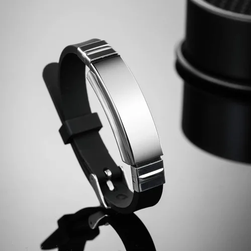Miniatura 3 de MOWOM Medical - Pulsera de silicona con grabado personalizado, con identificación, alerta médica, pulsera ajustable para hombres, mujeres, niños