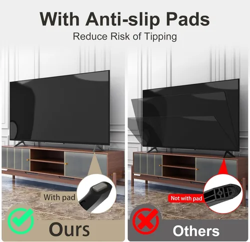 Miniatura 6 de Soporte base de TV para Samsung TV Patas de repuesto solo para UN50TU7000FXZA UN55TU7000FXZA UN58TU7000FXZA UN50TU7000 UN55TU7000FXZA UN50TU7000FXZA