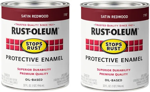 Miniatura 8 de Rust-Oleum 7777730 Stops Rust Pintura con Brocha, Media Pinta, Negro Satinado