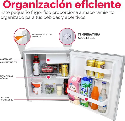 Miniatura 4 de FRIGIDAIRE Mini refrigerador retro negro de 1.6 pies cúbicos con control de termostato ajustable de ahorro de energía, abrebotellas de montaje