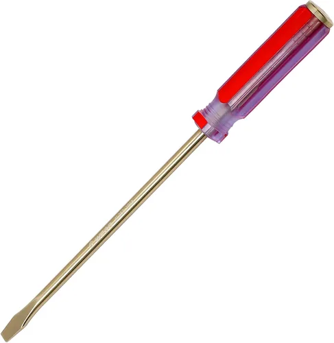 Miniatura 11 de WEDO Juego de destornilladores de 3 piezas, cabeza plana con tapa de golpe, juego de destornilladores ranurados sin chispas, bronce de aluminio