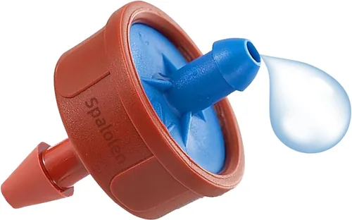 Miniatura 9 de Goteros/emisores de riego por goteo de compensación de presión de 0.25 GPH, goteros de riego por goteo de flujo constante autolimpiante, cabezales
