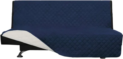 Miniatura 280 de Easy-Going - Funda para sofá, futón y sillón sin reposabrazos, reversible, resistente al agua, para mascotas y niños (azul oscuro/azul claro)
