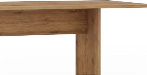Miniatura 10 de Manhattan Comfort Nomad - Juego de comedor de 3 piezas para 6 personas con mesa de cocina moderna y 2 bancos, muebles de granja con acabado de grano