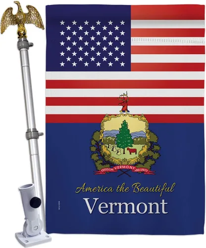 Miniatura 7 de Bandera de la casa de Vermont de Estados Unidos, Estados Unidos, Territorios Americanos, República, país, área particular, pequeña, decorativa