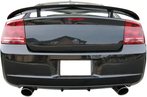 Miniatura 3 de IKON MOTORSPORTS, Alerón de maletero compatible con Dodge Charger 2006-2010, tapa trasera del maletero, alerón, labio de ala de plástico ABS pintado