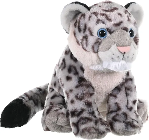 Wild Republic Leopardo de la nieve, Cuddlekins, animal de peluche, 12 pulgadas, regalo para niños, juguete de peluche, relleno es botellas de agua