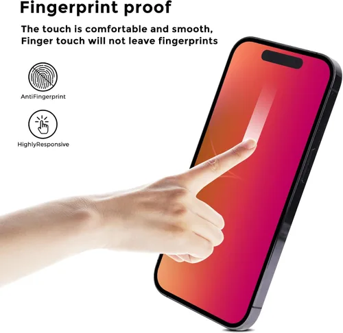 Miniatura 4 de Protector de pantalla de privacidad para iPhone 15 / iPhone 14 Pro - Protector de privacidad para la pantalla del teléfono celular con luz anti-azul