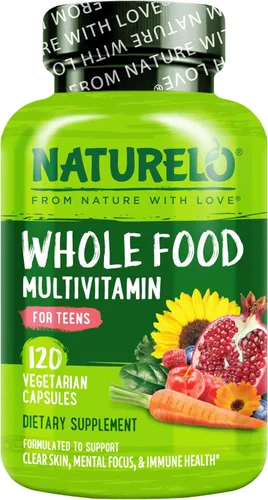 Miniatura 9 de NATURELO Multivitaminas para Adolescentes Niñas/Niños, 180 Cápsulas, Multivitamínico de Alimentos Integrales con Minerales, Sin OMG, Vegetariano