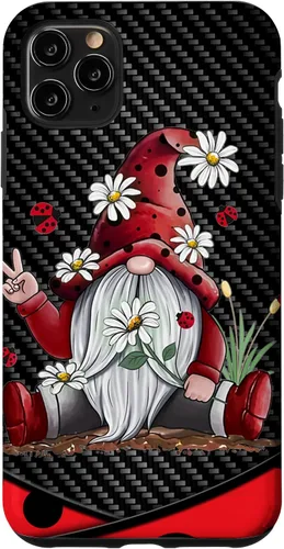 Miniatura 13 de Red Gnome Hippie Daisy Flowers Gnome Ladybugs - Christmas Case for iPhone 17