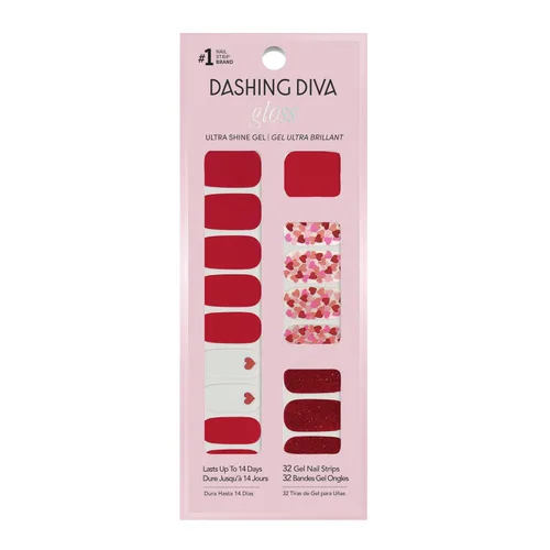 Miniatura 8 de Dashing Diva Flor Azul - Tiras de uñas de gel brillantes, sin rayos UV, resistentes al astillado, de larga duración, juego de manicura de 3 piezas