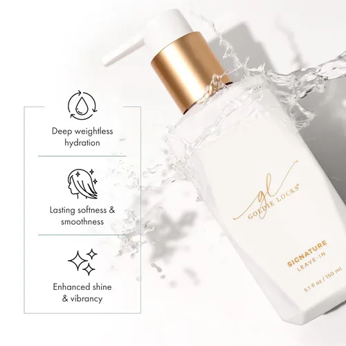 Miniatura 8 de Goldie Locks Acondicionador sin enjuague Signature – Hidrata y controla el encrespamiento – Hidratación diaria ligera – Seguro para extensiones