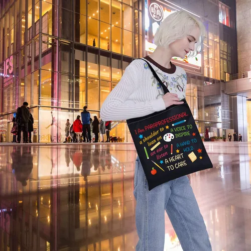 Miniatura 7 de Paraprofessional - Bolsa de maquillaje para asistente de enseñanza, bolsa con cremallera, regalos inspiradores, Bolsa