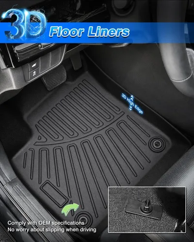 Miniatura 40 de Alfombrillas para Nissan Ariya 2023 2024 2025 2026, alfombrilla para todo tipo de clima, para accesorios Ariya, alfombrillas de TPE para piso