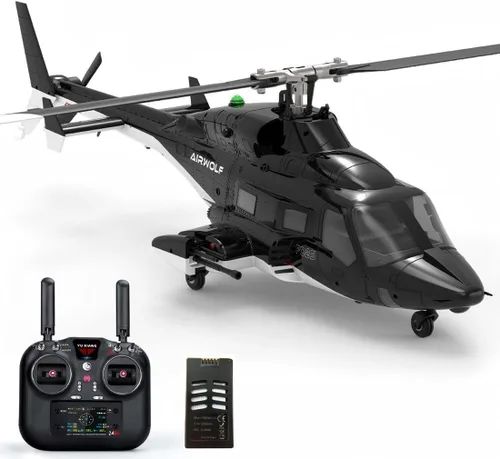 Miniatura 12 de Helicóptero RC avanzado para pilotos experimentados, helicóptero RC YU Xiang F02S con estabilización de vuelo asistida, helicóptero Hobby sin