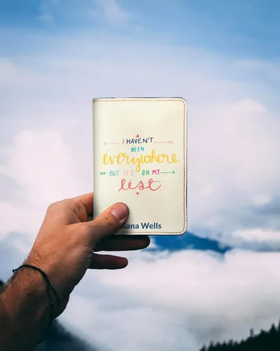 Miniatura 10 de Wanderlust - Soporte para pasaporte de cuero para mujer