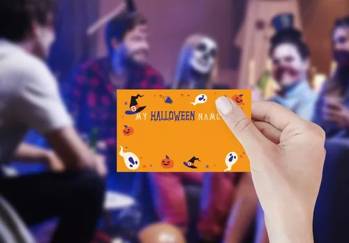 Miniatura 3 de Letrero de juegos de Halloween: ¿cuál es tu juego de nombre de Halloween, juegos y actividades de Halloween para la familia, juegos de fiesta