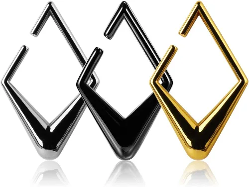 Miniatura 6 de KUBOOZ - Pesas para las orejas, expansores para estirar el lóbulo de la oreja, aretes pesados
