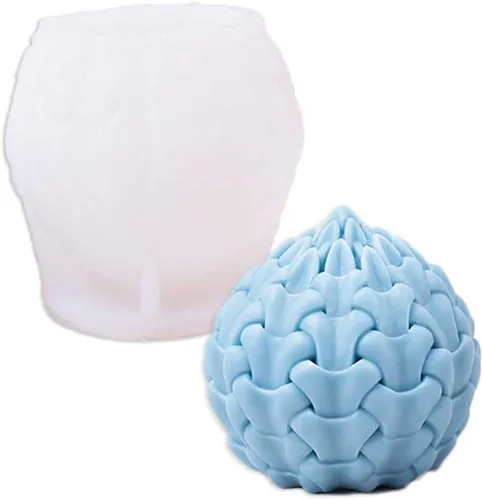 Miniatura 2 de Tone Fun Moldes de silicona con forma de granada de flor para hacer velas, resina, velas de aromaterapia, jabón de cera hecho a mano, decoración