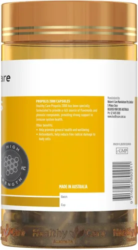 Miniatura 4 de Healthy Care Propóleos de importación paralela 2000 200Cápsulas