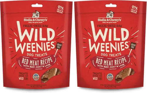 Miniatura 12 de Stella & Chewy's Golosinas para perros Wild Weenies crudas liofilizadas – Golosinas de entrenamiento con alto contenido de proteínas para perros