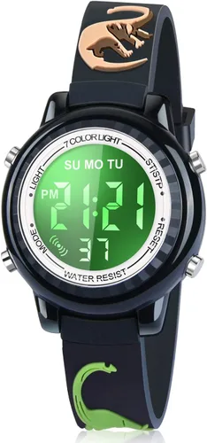 Miniatura 15 de Relojes LED impermeables para niños con alarma, juguetes para niños, regalos para niñas de 3 a 10 años