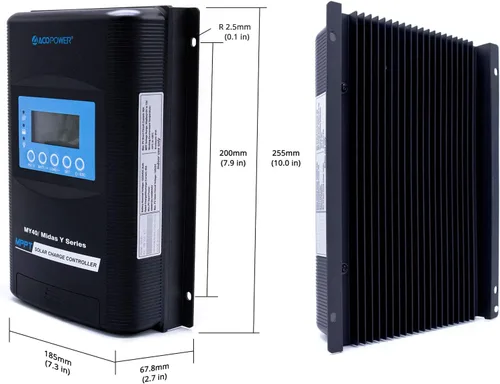 Miniatura 2 de ACOPOWER Midas 40A MPPT controlador de carga solar 100V PV tierra negativa con medidor remoto MT50 controlador de panel solar funciona con batería