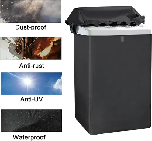 Miniatura 6 de Cubierta portátil para lavadora y secadora, cubierta para lavadora y secadora, a prueba de polvo, impermeable, protector de electrodomésticos