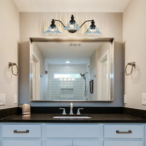 Miniatura 3 de XIEDUN Luz de Tocador de 3 Luces Azul y Negra Accesorio de Iluminación de Baño Negro y azul