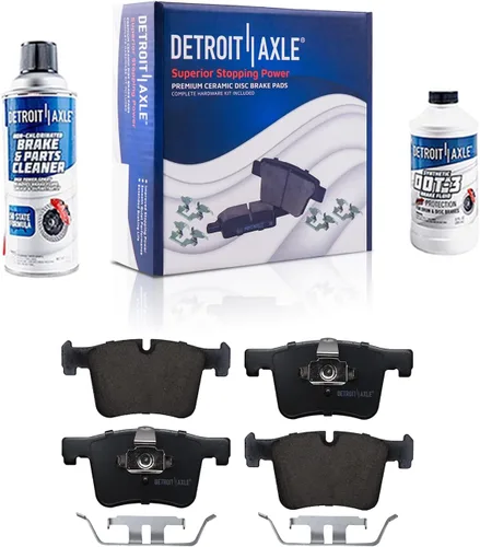 Miniatura 40 de Detroit Axle - Pastillas de freno traseras para Mercedes-Benz C230 C240 C280 C320 C350 CLK320 CLK350 CLK430 E300 E320 E420 E430 SLK350, pastillas