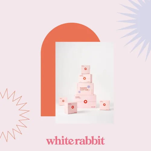 Miniatura 7 de White Rabbit Naked Cotton Classic - Almohadillas de algodón 100% premium para uso de tóner, removedor de maquillaje y máscaras Sin blanquear, sin