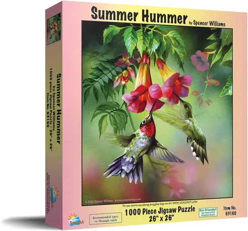 Miniatura 2 de SUNSOUT INC - Summer Hummer - Rompecabezas de 1000 piezas por artista: Spencer Williams - Tamaño acabado 26" x 26" - MPN # 63160