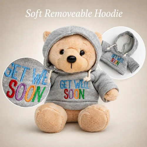 Miniatura 6 de Ganz Regalo de amigdalectomía Get Well Soon Teddy Bear con amígdalas de despedida para niños, juego de regalo de libro para niños, recuperación