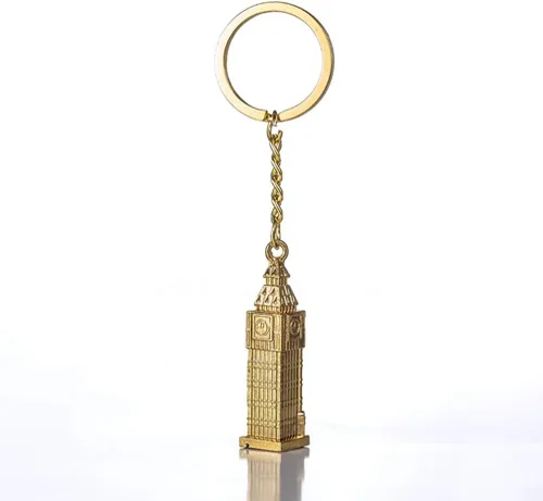 Miniatura 3 de Toyvian Juego de 4 llaveros temáticos de Londres, autobús, cabina telefónica, recuerdos británicos para decoración
