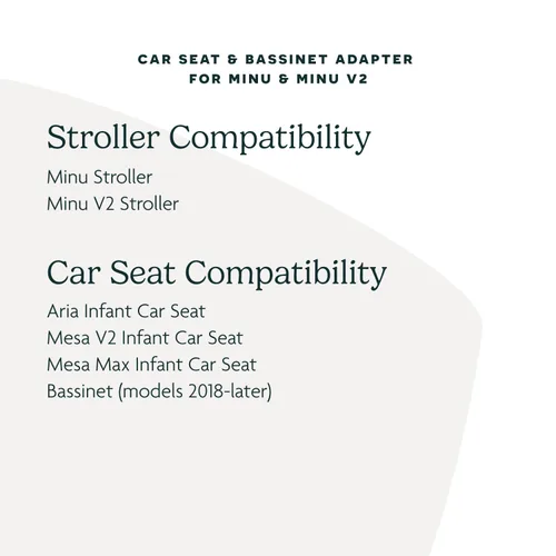 Miniatura 7 de UPPAbaby Adaptador para cochecitos Minu y Minu V2, compatible con asientos de automóvil para bebé, Aria y Mesa, accesorio rápido + seguro, 1 juego