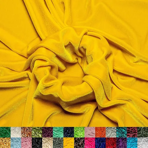 Miniatura 37 de Ice Fabrics The Yard - Tela de terciopelo elástico elástico suave de 60 pulgadas de ancho para coser ropa, disfraces, manualidades, 90% poliéster