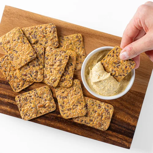 Miniatura 8 de Top Seedz Galletas certificadas orgánicas sin gluten con comino y 6 semillas Pack de 6 5 onzas Galletas veganas saludables con proteína a base