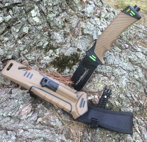 Miniatura 4 de StatGear 99416 Surviv-All cuchillo para aire libre con iniciador de fuego, afilador y cortador de cable