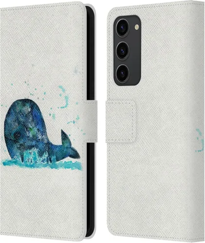 Miniatura 8 de Head Case Designs Officially Licensed Wyanne Blue Watercolour Bear Animals 2 Leather Wallet Case Compatible with Samsung Galaxy S23+ 5G