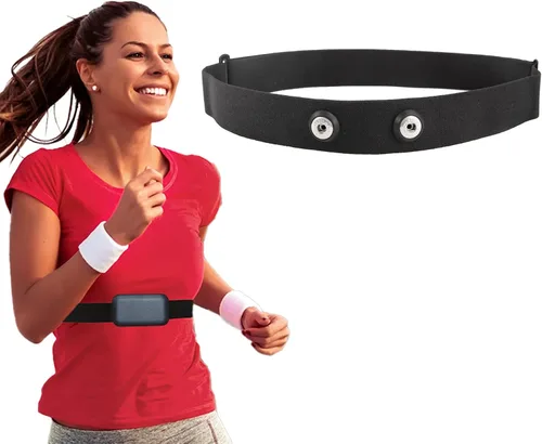 Correa de pecho de repuesto para monitor de frecuencia cardíaca compatible con Polar H7 H1 Wahoo Tickr Garmin, correa de pecho suave de repuesto