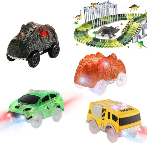 Miniatura 4 de Save Unicorn Solo repuesto para autos de pistas, autos de pista que brillan en la oscuridad, accesorios de pistas de autos de carreras con luces LED