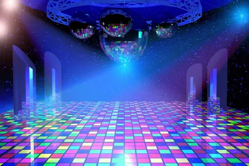 BELECO Telón de Fondo Vintage de Bola de Discoteca de los Años 70 80 90 para Escenario 5x3 pies - Decoraciones de Fiesta de Cumpleaños con Música