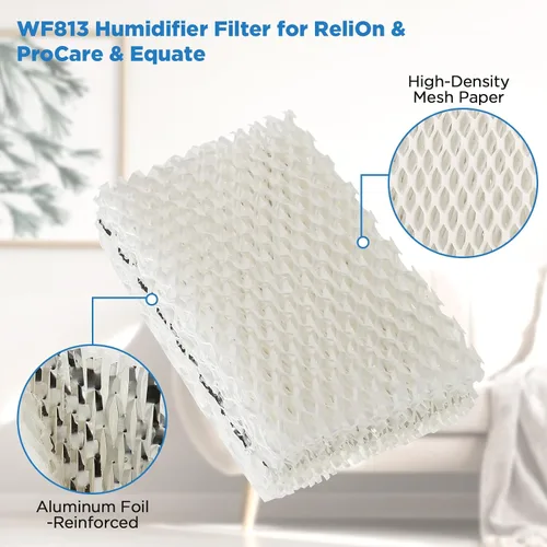 Miniatura 4 de Freeboy Wf813 Eqwf813 - Filtros humidificadores de repuesto para Equate Eqwf813 Eq-2119-Ul; Relion Rcm832 Rcm-832n; Procare Pcwf813; Protec Wf813
