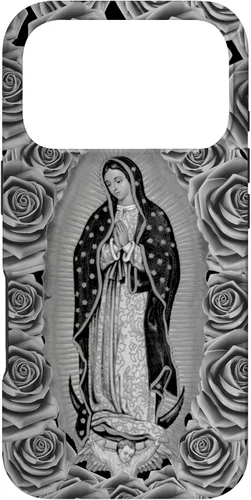Miniatura 29 de Funda para iPhone 14 Pro Max Our Lady Virgen De Guadalupe Virgen María Floral