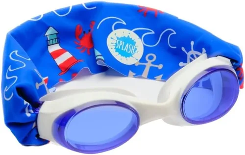 Miniatura 2 de Splash Place - Gafas de natación para niños con correa de tela Gafas de natación sin enredos para niños