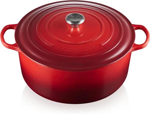 Miniatura 11 de Le Creuset Horno holandés redondo de hierro fundido esmaltado, 4.5 cuartos de galón, Marsella Marseille