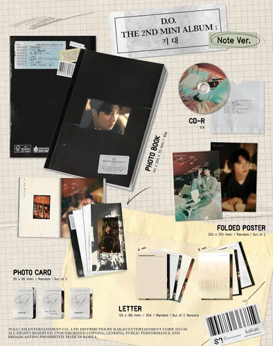 Miniatura 3 de Generic EXO D.O. - Anticipar segundo mini álbum (A) 9.84 x 6.93 pulgadas moderno álbum de música rectangular