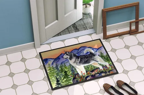 Miniatura 4 de Caroline's Treasures SS8157JMAT Alaskan Malamute - Tapete para puerta delantera, 24 x 36 pulgadas, para interiores y exteriores, para entrada